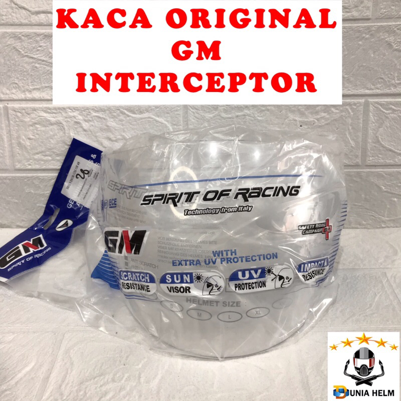 VISOR HELM | KACA HELM GM INTERCEPTOR ORIGINAL