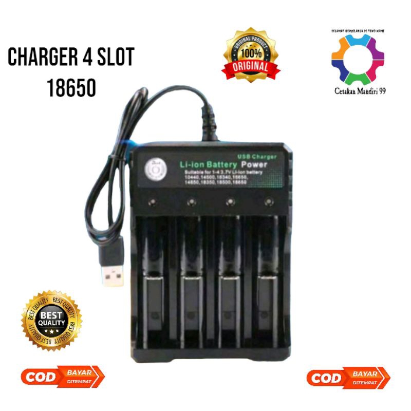 CHARGERAN BATRE 18650/18500/14500/16350 3.7V CHARGERAN