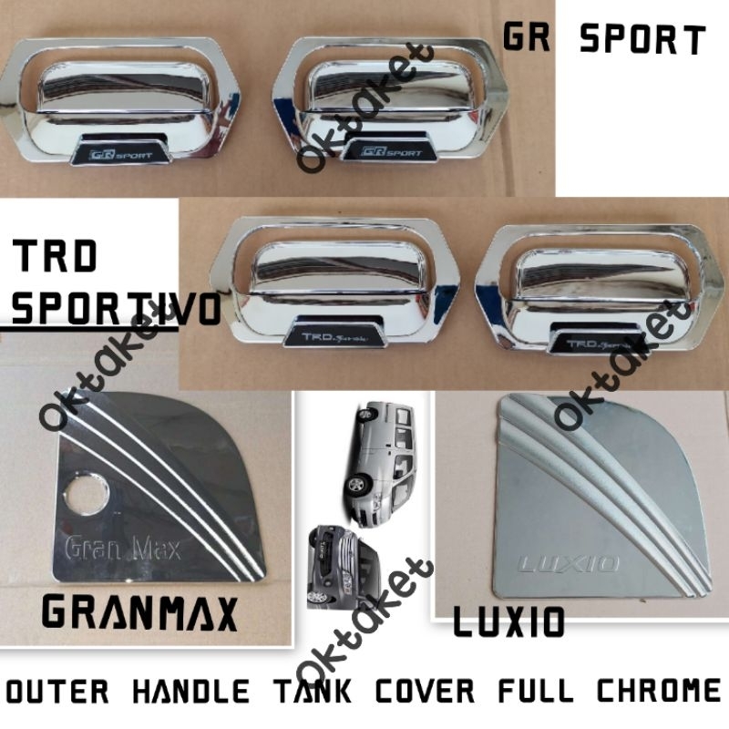 paket outer handle tank cover Granmax Luxio Grand max Trd Sportivo &amp; Gr Sport Chrome