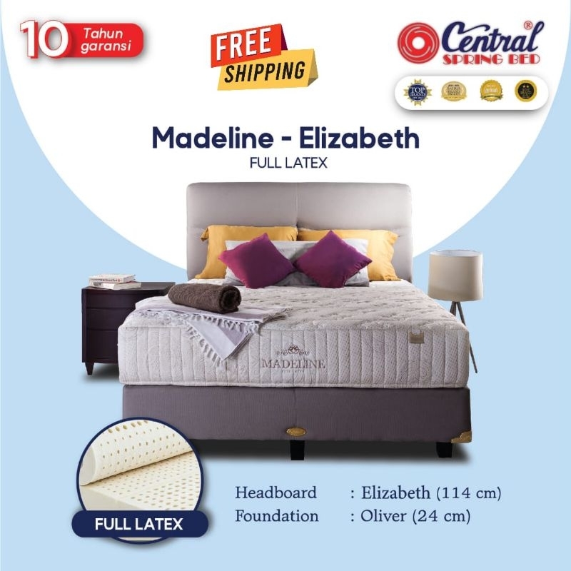 SPRINGBED CENTRAL ARISTOCRATE MADELIN ELIZABETH FULL LATEX POCKET