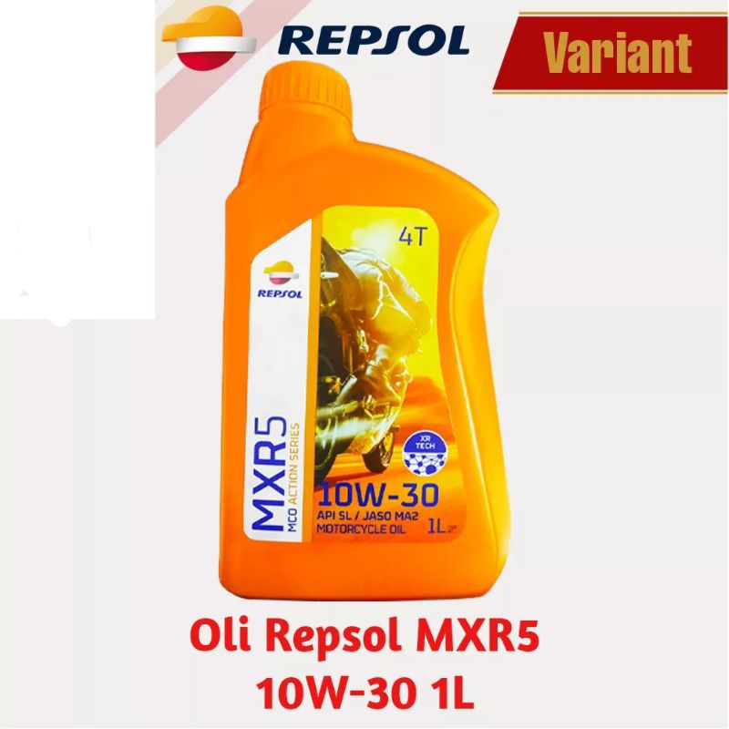 Oli Mesin Motor Repsol MXR5 SAE 10W-30 JASO MA2 Manual