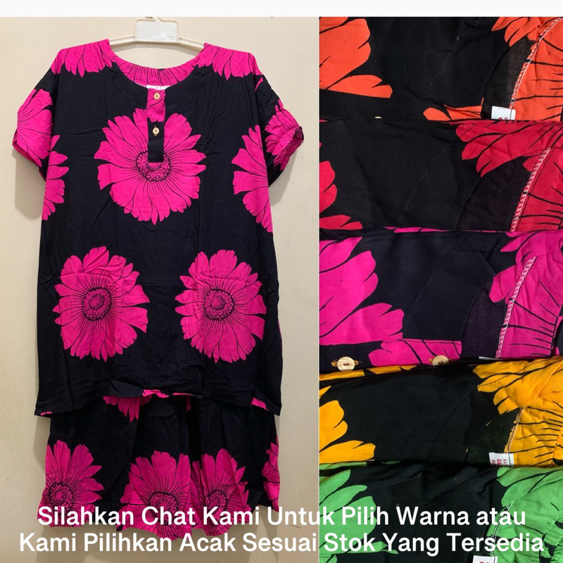 GAJAH PUTIH Stelan Baju Tidur Kulot Jumbo LD 130cm