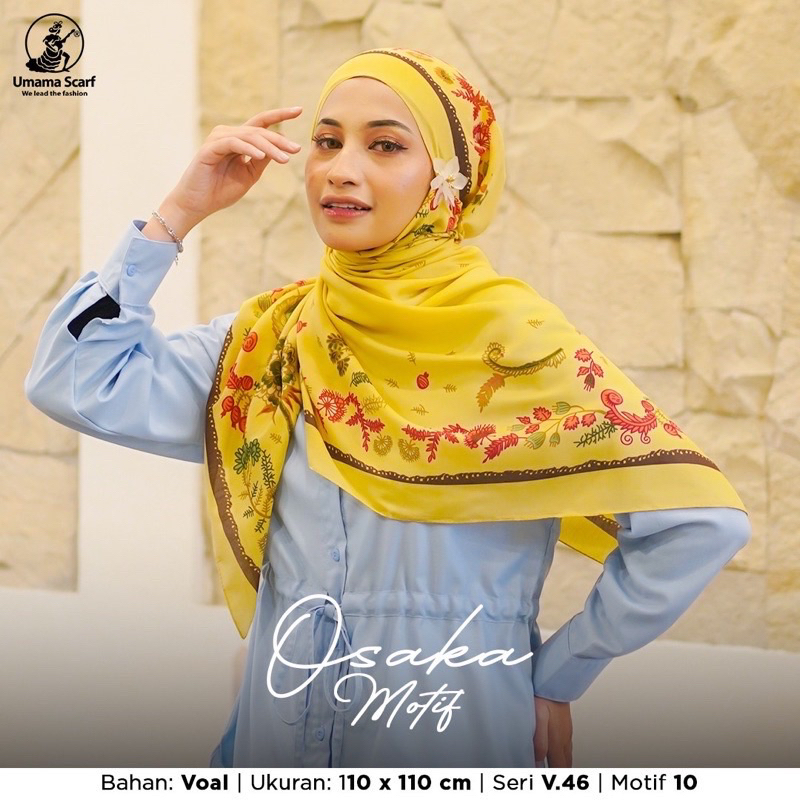 V.46 SEGIEMPAT OSAKA MOTIF UMAMA JAHIT TEPI
