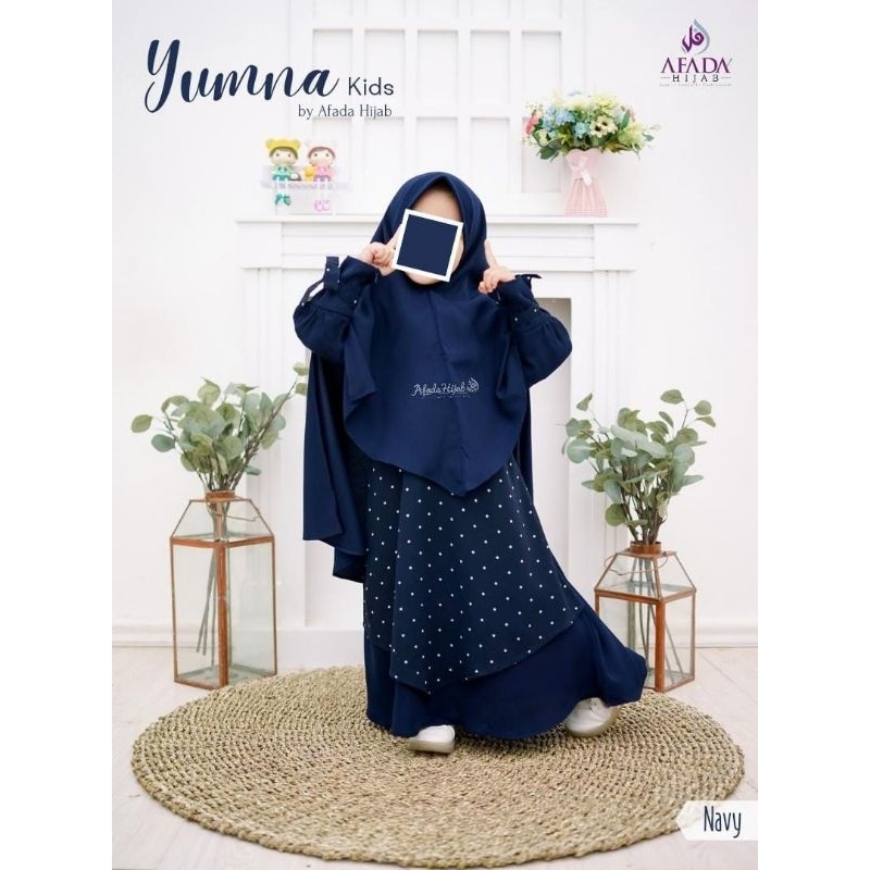 Set Yumna ( gamis anak ) by afada hijab