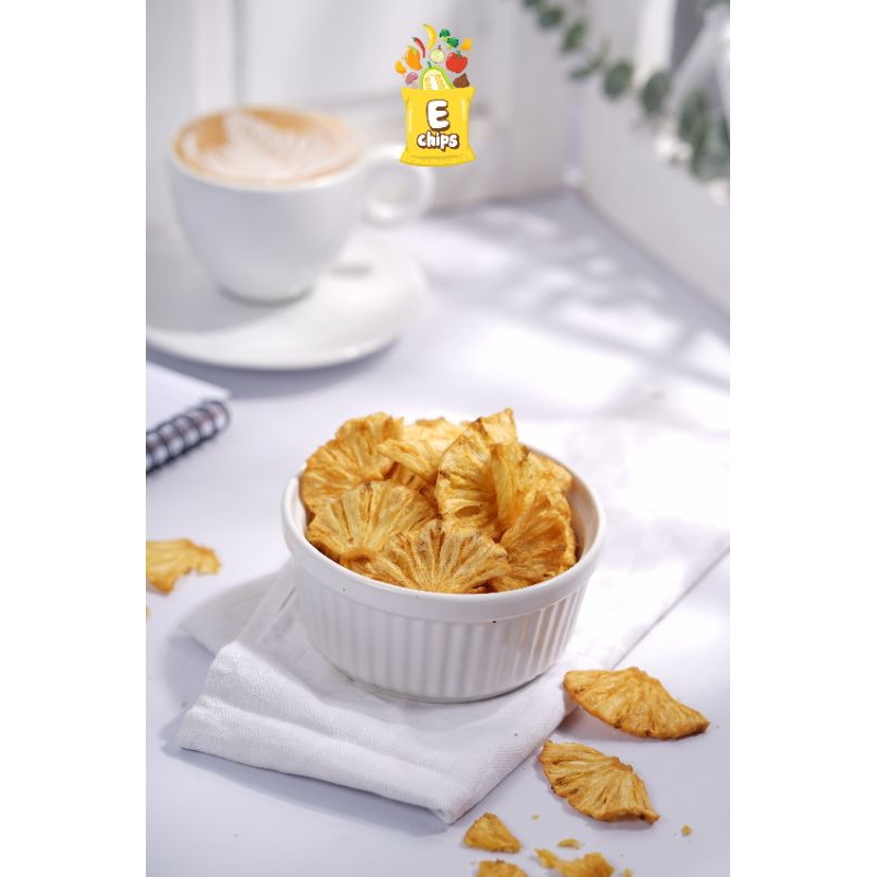 

Keripik Nanas Echips Ukuran Kecil 80 gram dan Besar 200 gram