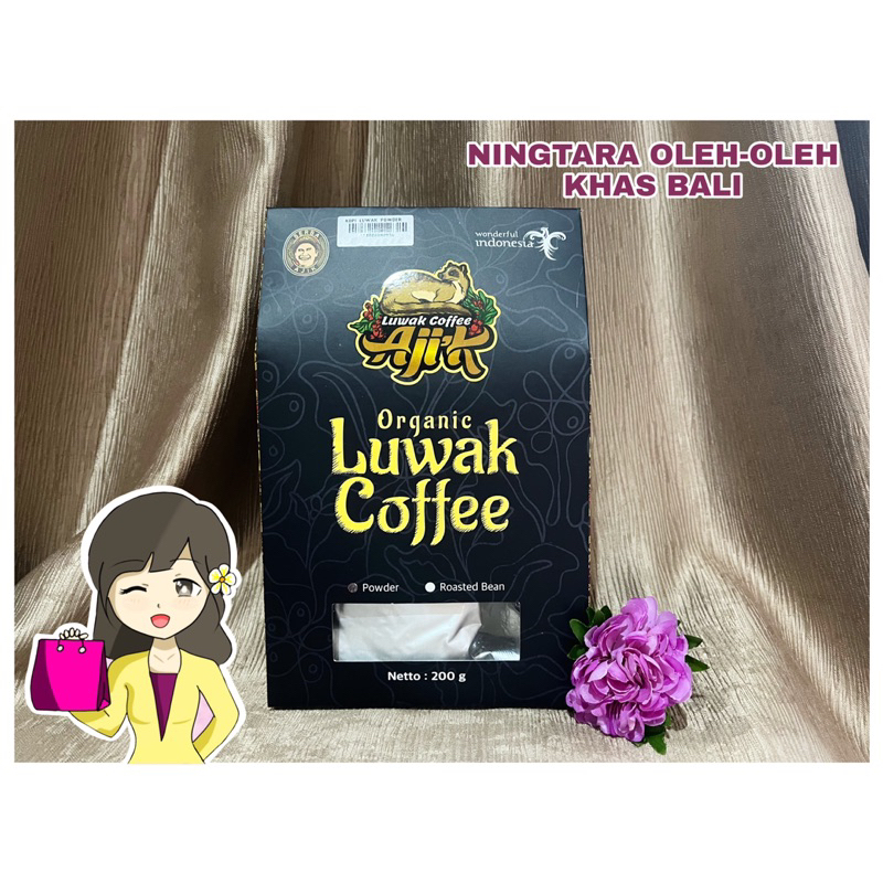 ORGANIC LUWAK COFFEE AJIK (KOPI LUWAK AJI’K) 200GR KHAS BALI