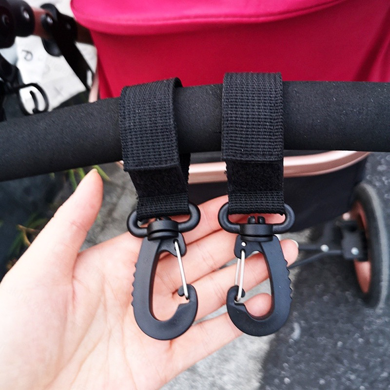 1pcs Stroller hook/Kait Gantung Stroller Bayi Dengan Velcro