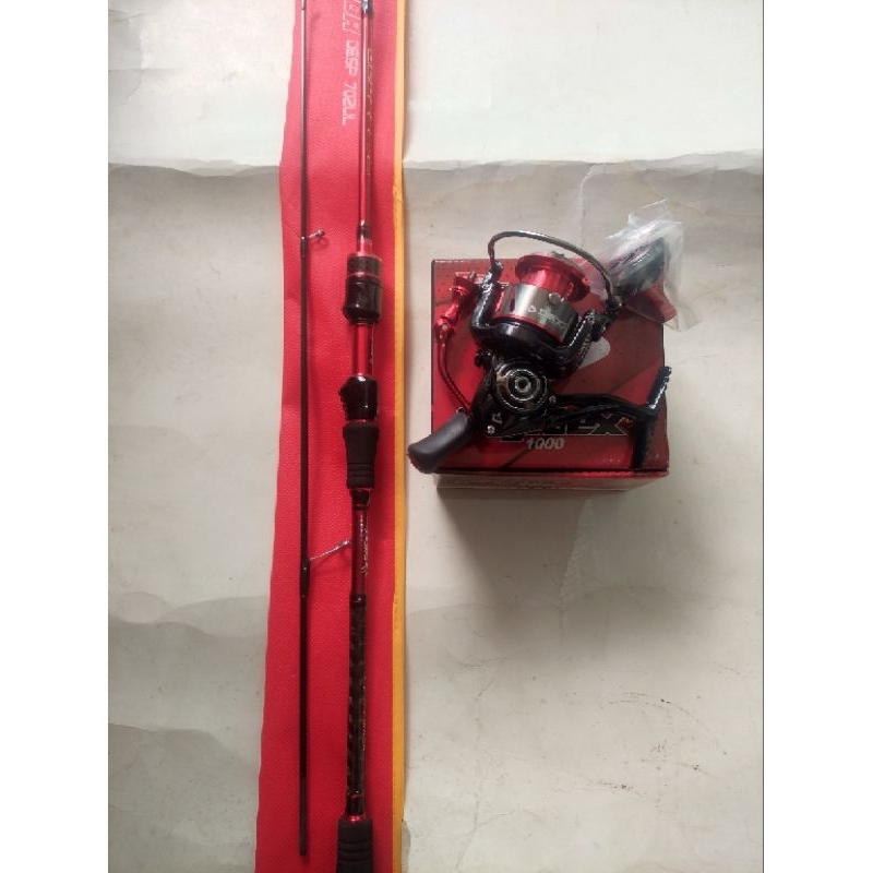 Joran Reel Daido satu set joran emperor  reel Fujitex sw 1000