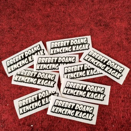 STICKER CUTTING BREBET DOANG KENCENG KAGAK