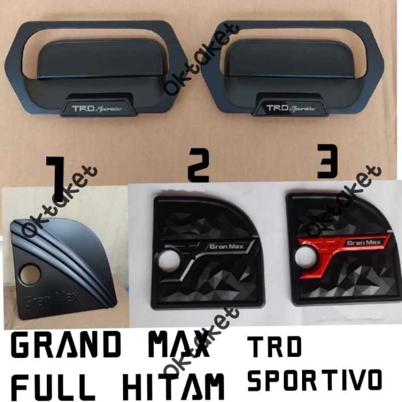 paket outer handle tank cover Grand max Granmax Gr Sport Trd Sportivo Full Hitam