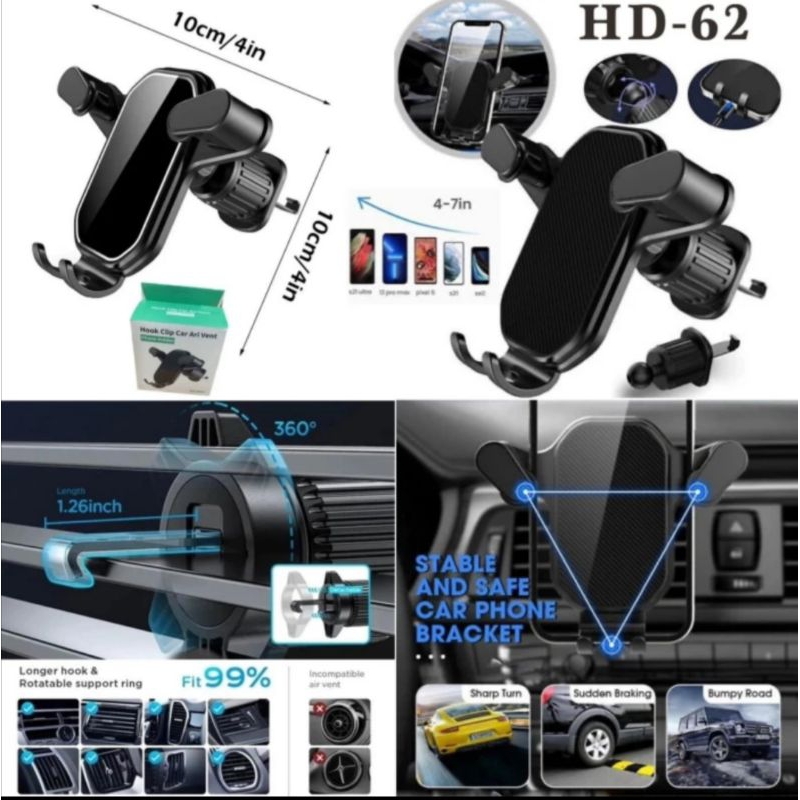 Holder Mobil Kisi AC HD-62 Car Holder Hp