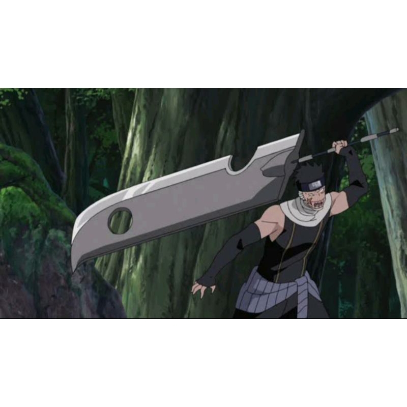Anim Naruto Replika/Duplikate Wooden Sword Pedang Momochi Zabuza Pedang Legendaris Kirigakure Origin