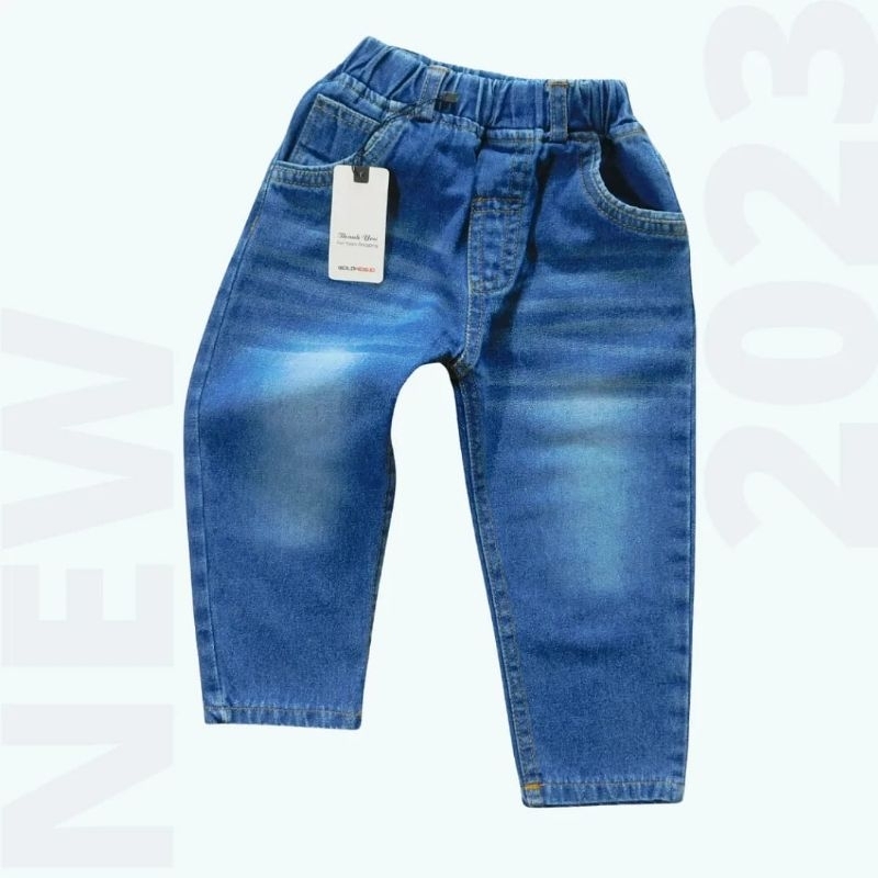 Celana Jeans Anak Laki Laki Keren Denim Premium Terbaru Panjang Usia 2 3 4 5 Tahun