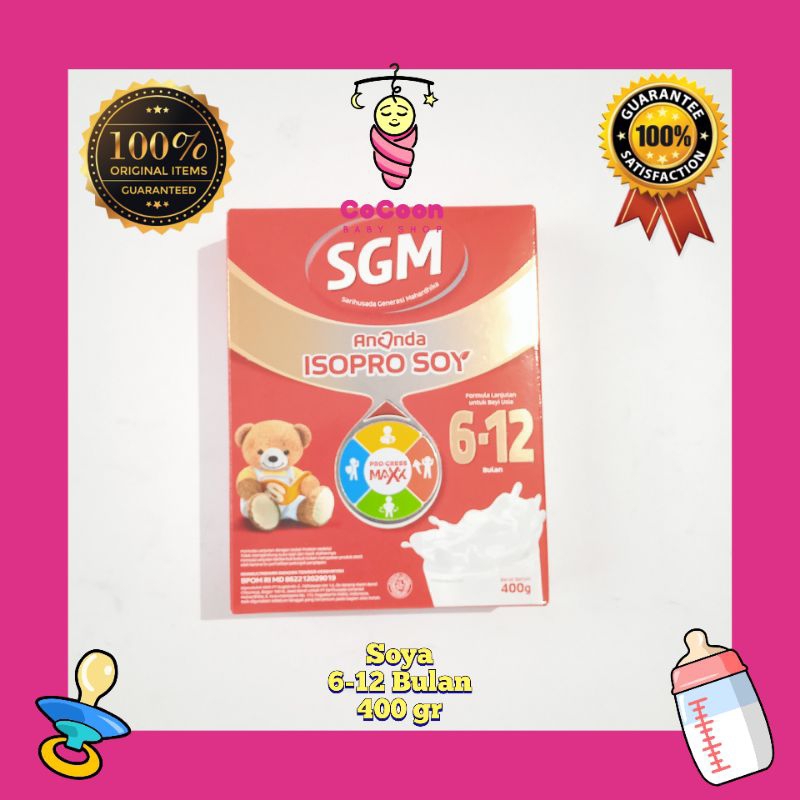 Susu Alergi SGM Ananda Soya Isopro Soy 2 6-12 Bulan 400g