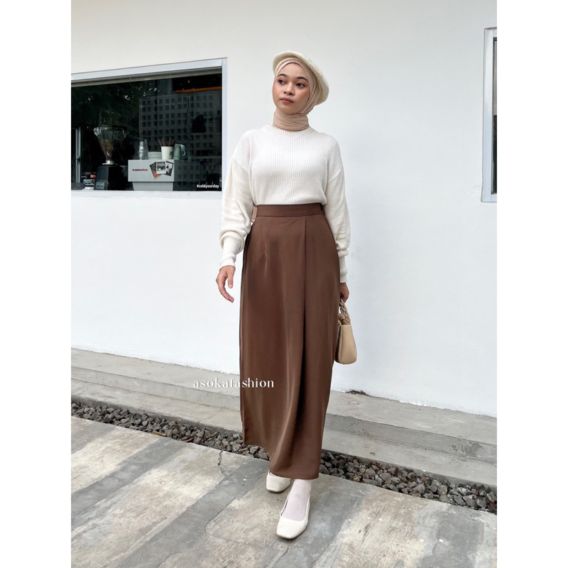 ASOKA Yoora Skirt 1910 - A-Line Maxi Skirt - Raya Collection - Rok Wanita