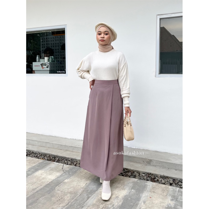 ASOKA Yoora Skirt 1910 - A-Line Maxi Skirt - Raya Collection - Rok Wanita