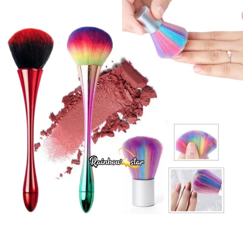 Powder / Blush On Brush Besar  Makeup Powder Brush / Nail Art Soft Dust Brush Cleaning  Manicure Brush Pembersih Debu Kuku