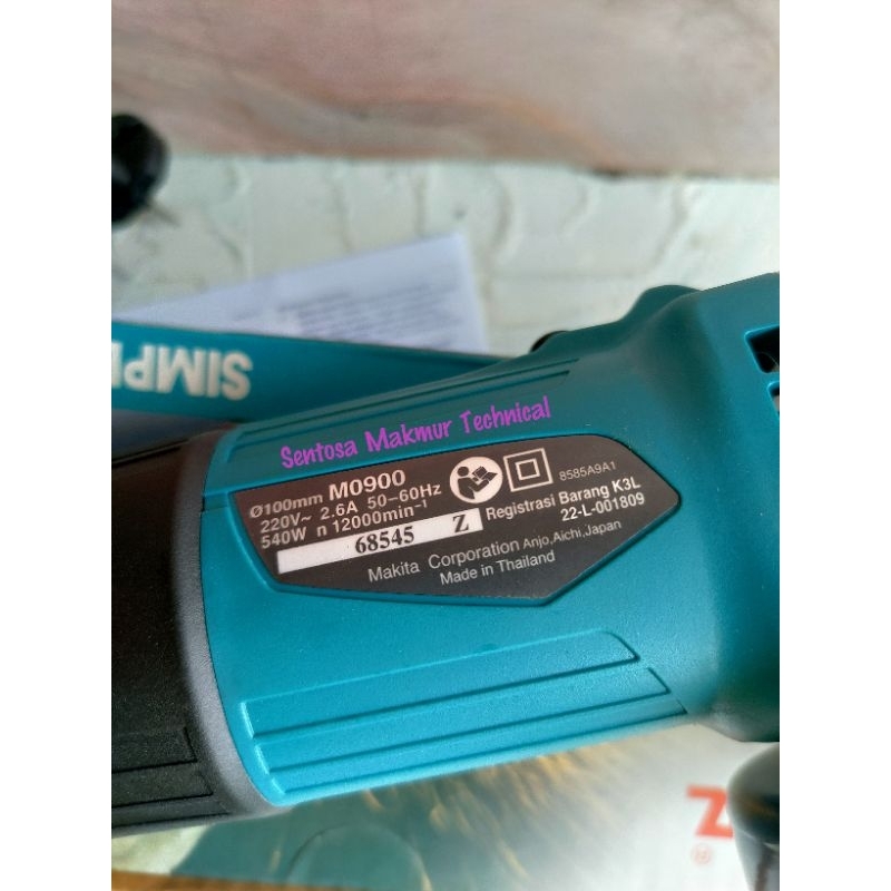 MAKITA M0900B 4&quot; Grinder Grenda Gerinda Gurinda Tangan M 0900 B