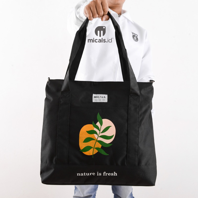 Micals - Nature - Totebag 2 IN 1 Multifungsi - Totebag Wanita Ruang Besar - Totebag Selempang Wanita