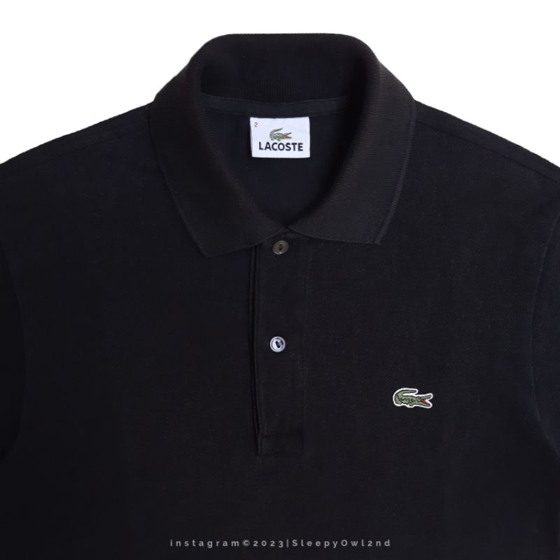 Polo Shirt Lacoste Black Authentic
