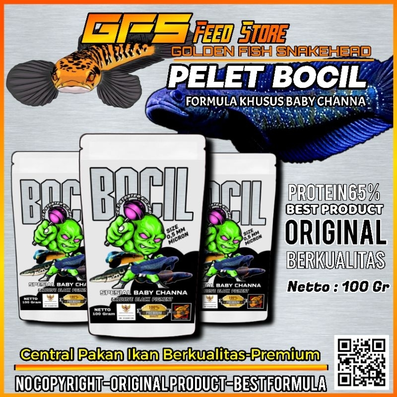 Pelet BOCIL Pelet Baby Channa 100gr Original