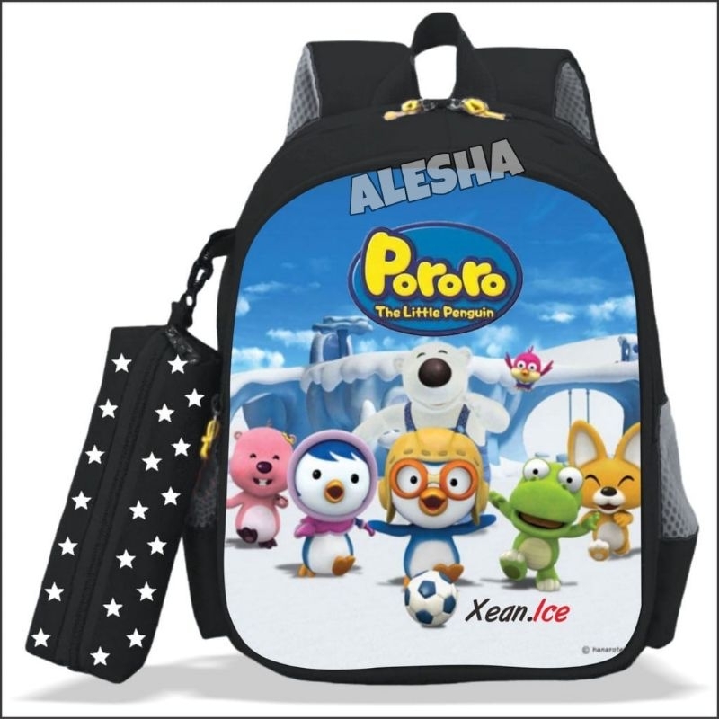 Tas Ransel Sekolah Anak PAUD TK  PREMIUM Karakter PORORO