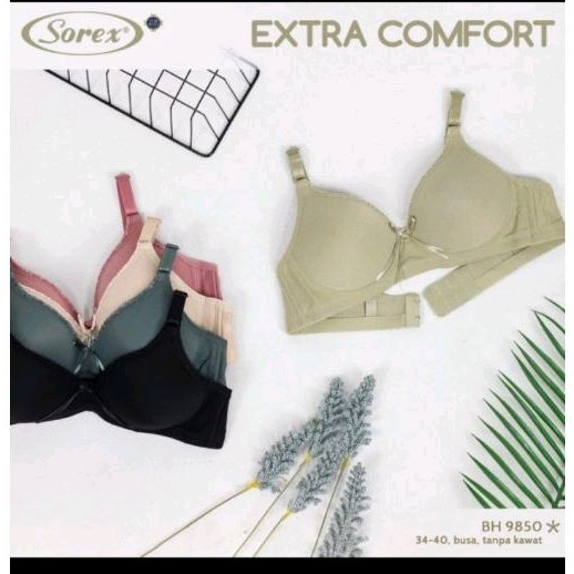 Bh pori Bra Sorex 9850 tanpa kawat extra comfort