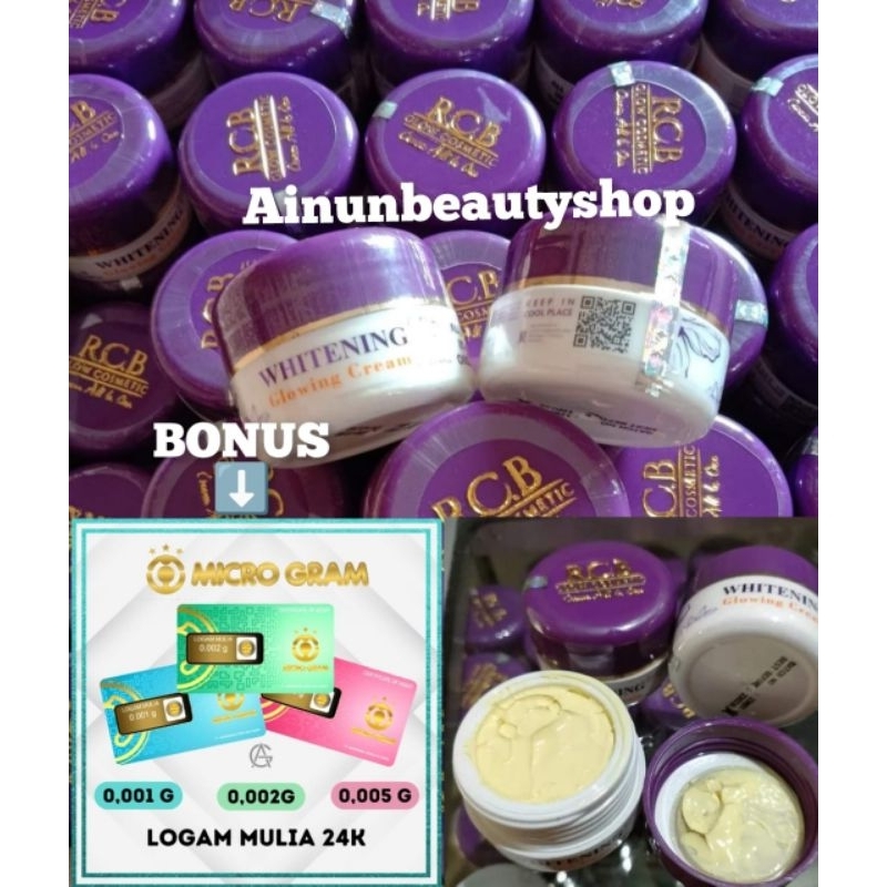 ORIGINAL BPOM CREAM RCB GLOW COSMETIC/CREAM ALL IN 1 (KEMASAN BARU)