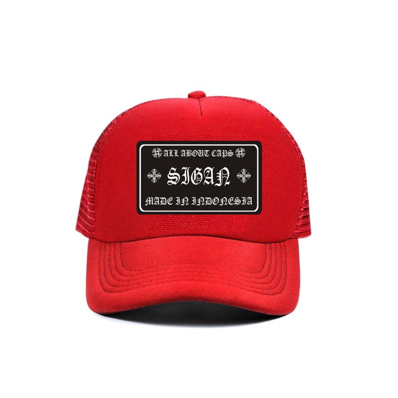 Topi Trucker KEREN - MERAH