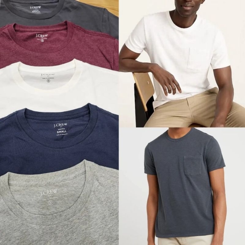 JCrew Slim Washed T-Shirt - Kaos Pria Original Branded