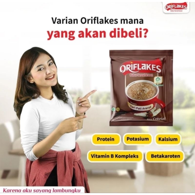 Oriflakes Sereal Daily Quickmeal 150 gr (1 Box Isi 5 Sachet)