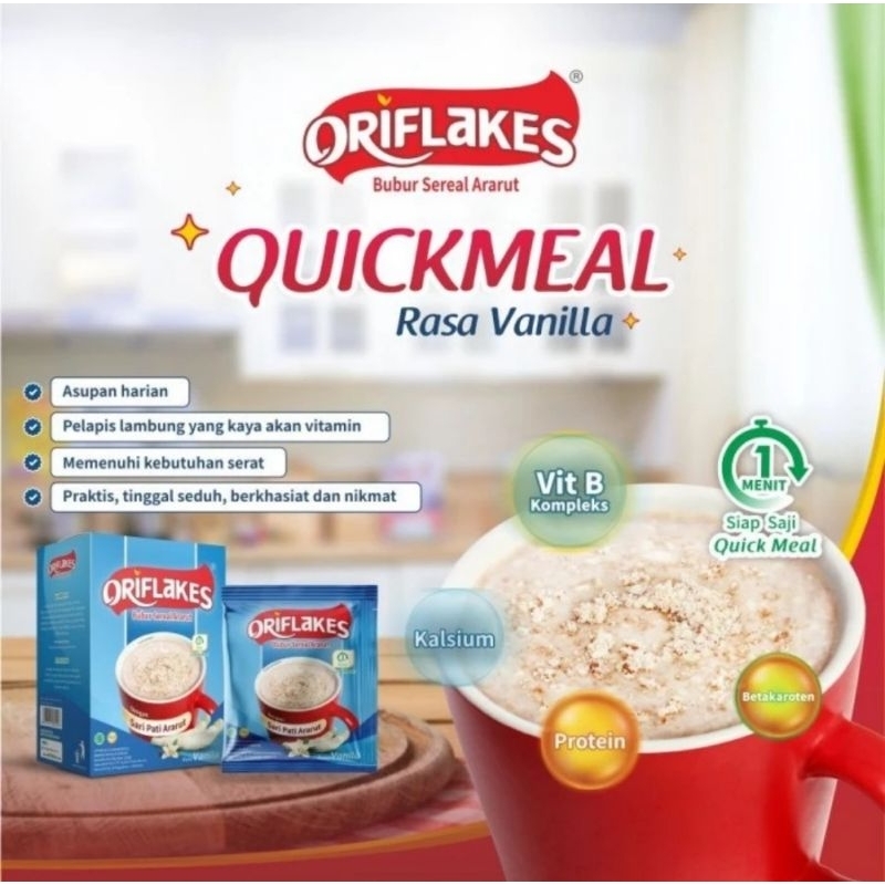 Oriflakes Sereal Daily Quickmeal 150 gr (1 Box Isi 5 Sachet)