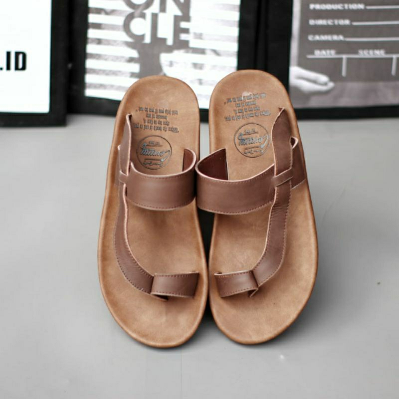 CEVANY IMPULSE Sandal Kulit Pria Original Sendal Casual Santai Cowok