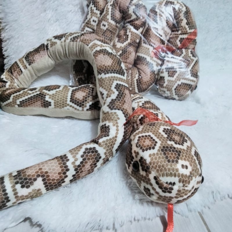 Boneka ular piton panjang 120 cm,mainan anak cowo