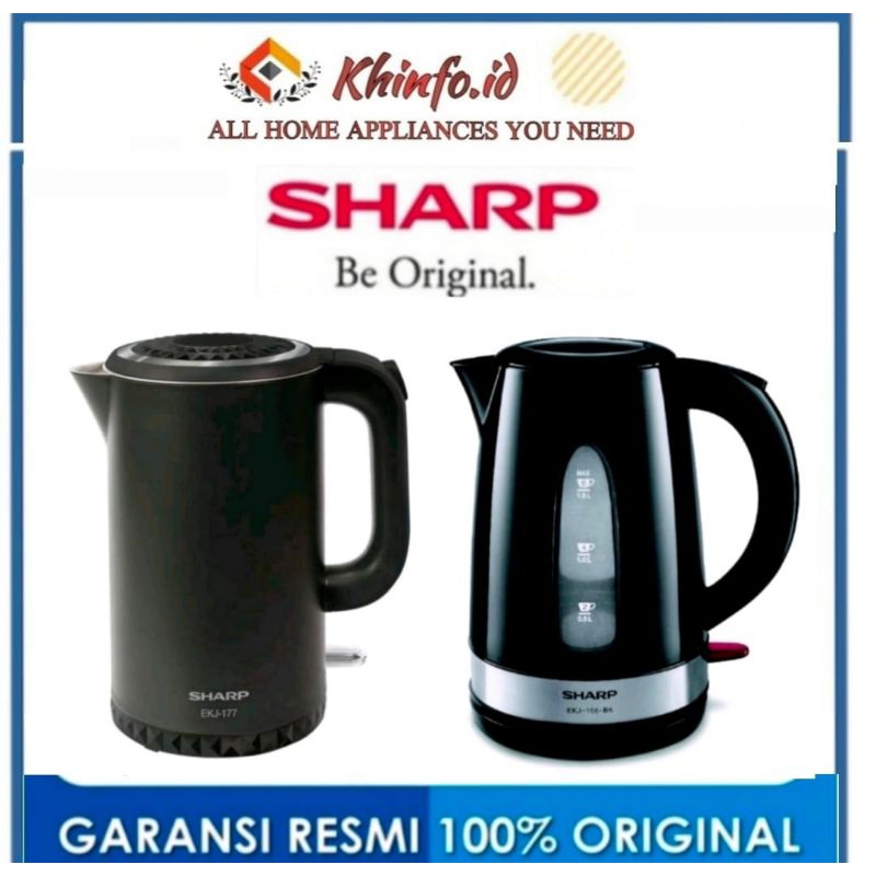 Kettle Electric/teko Listrik SHARP EKJ-156BK/EKJ-177BK