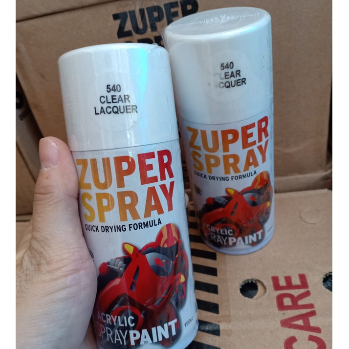 Pilok Pilox Zuper Spray Paint Warna P 540 Clear Glossy / Pernis Kilap / Clear Mengkilap (150cc/150ml)