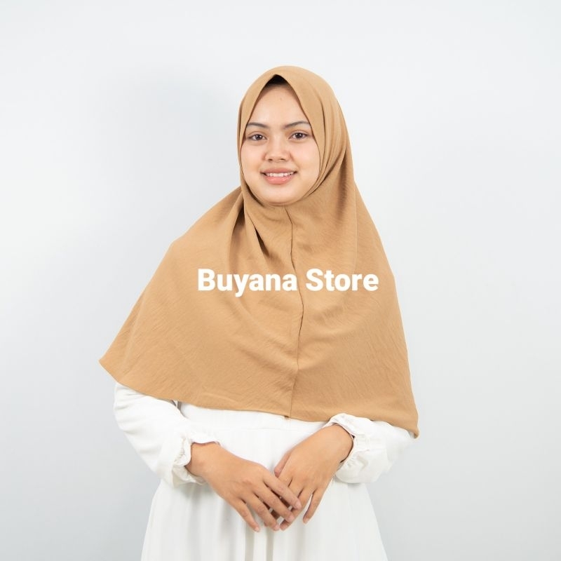 Hijab Bergo Instan Malay Crinkle Airflow