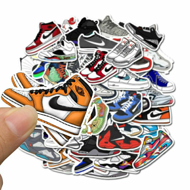 20 Pcs Stiker Pack Motif Sepatu ( RANDOM )