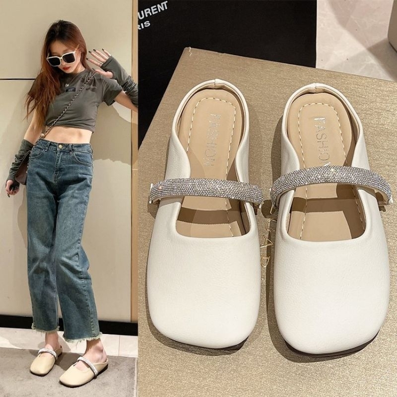 NF6032 - Slip On Kristal Fashion Wanita Import