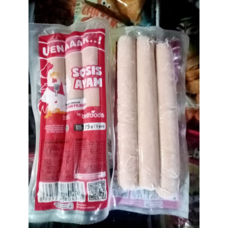 

sosis ayam belfood 75g