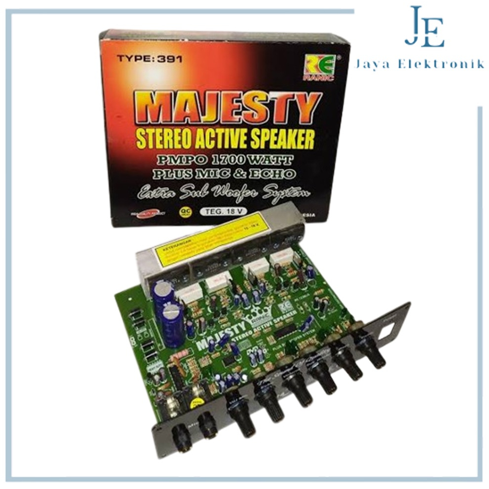 KIT Power Amplifier Speaker Aktif Stereo PMPO 1700 W MAJESTY/Stereo Aktif Speaker MAJESTY