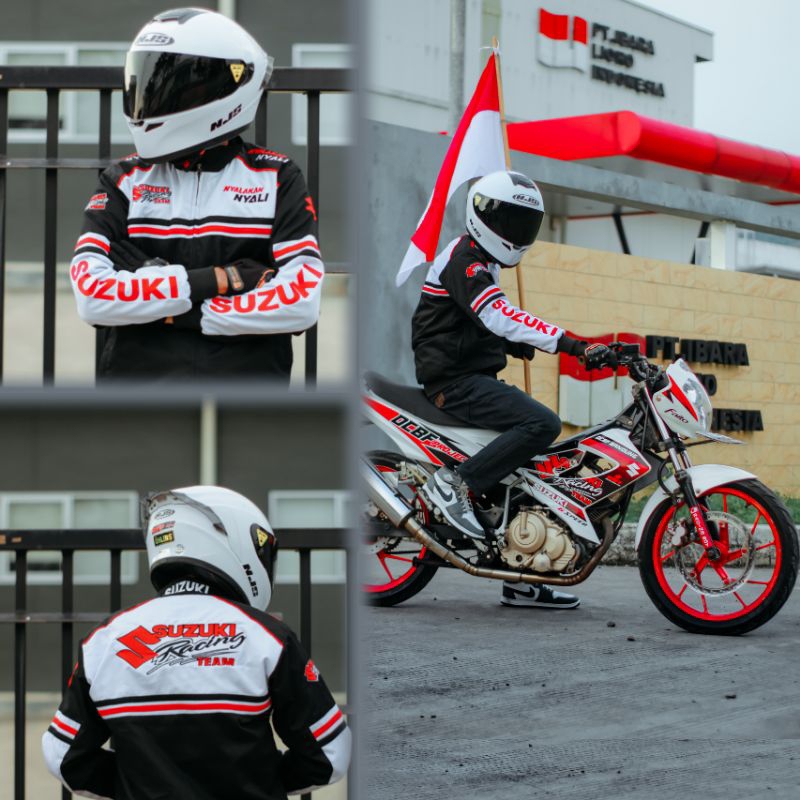 COD✅ JAKET SUZUKI RACING TEAM SATRIA NEX GSX SHOGUN