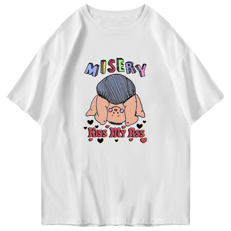Oversized Misery Kiss My Ass Tshirt  | Kaos Streetwear Unisex Tee 1