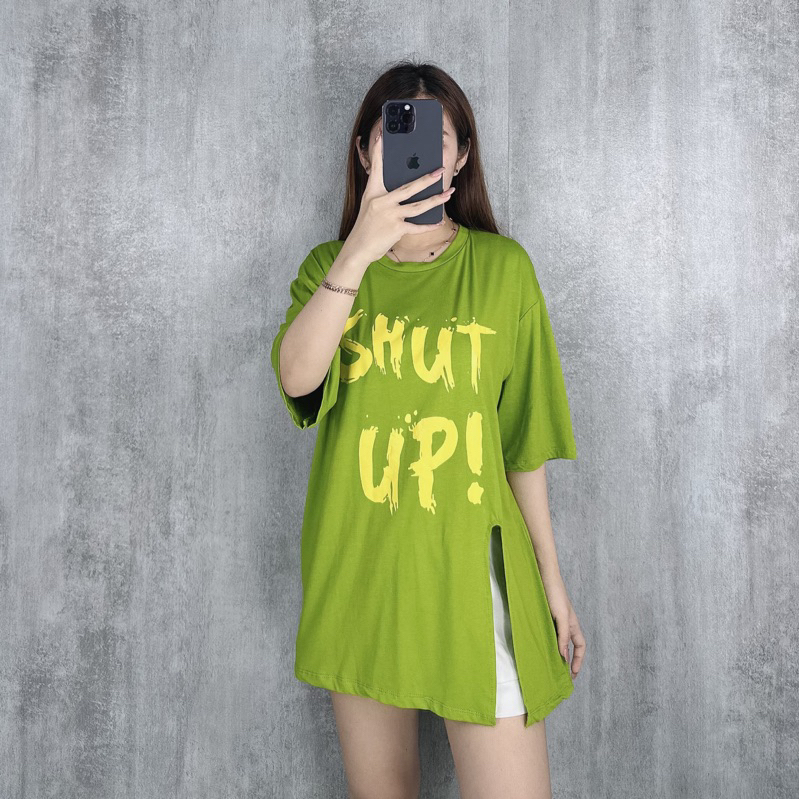 KAOS OVERSIZE JUMBO SHUT UP | kaos wanita jumbo oversize xxl