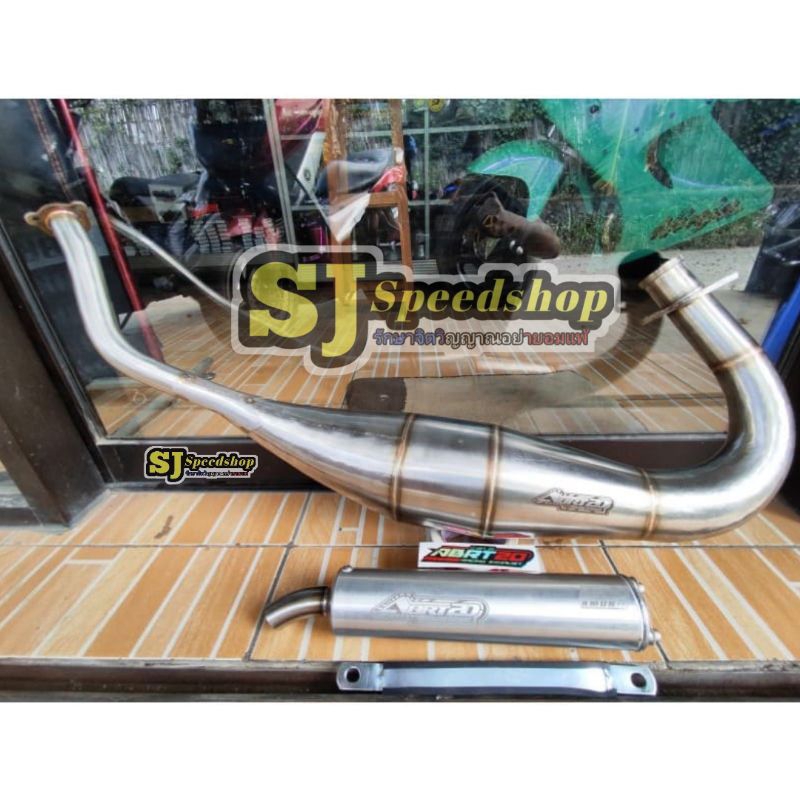 KNALPOT NINJA 2TAK, KNALPOT NINJA R SS RR MODEL COBRA, LEHER PRESS, KNALPOT NINJA 150 ABRT20