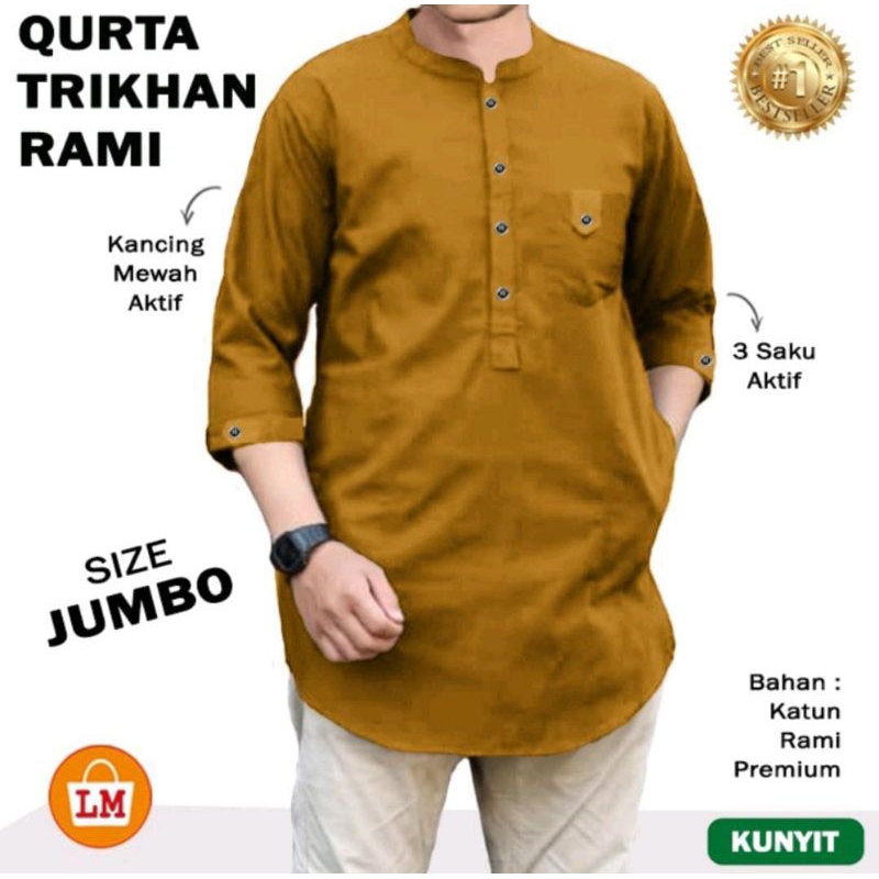 Kemeja Koko Muslim Jumbo Premium