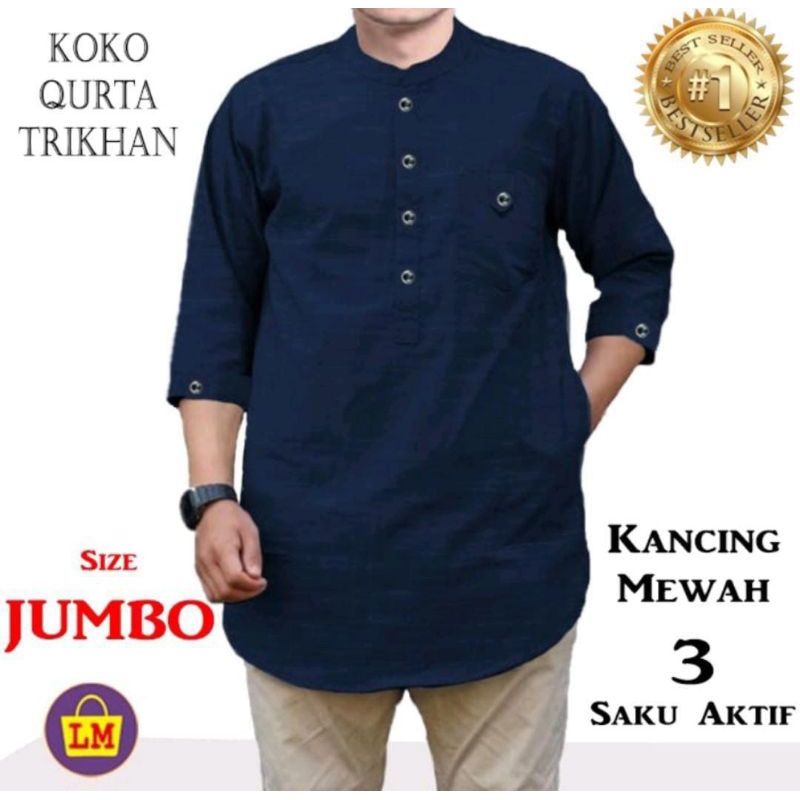 Kemeja Koko Muslim Jumbo Premium