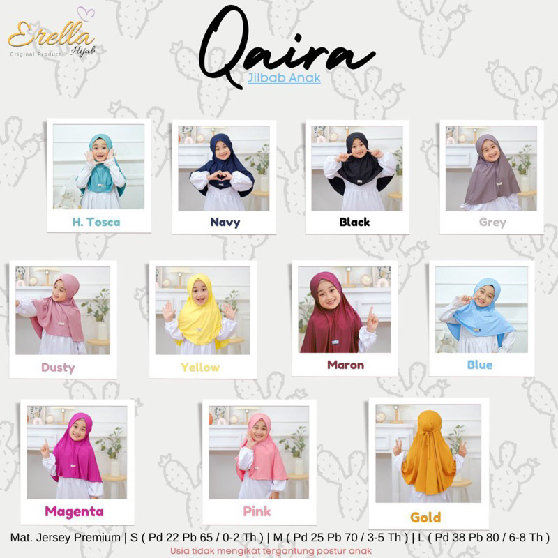 QAIRA HIJAB ANAK BY ERELLA HIJAB