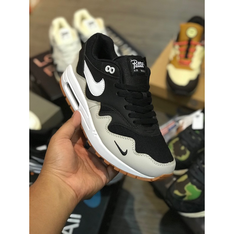 Tanyakan size sebelum order / Nike air max x patta black gray bnib