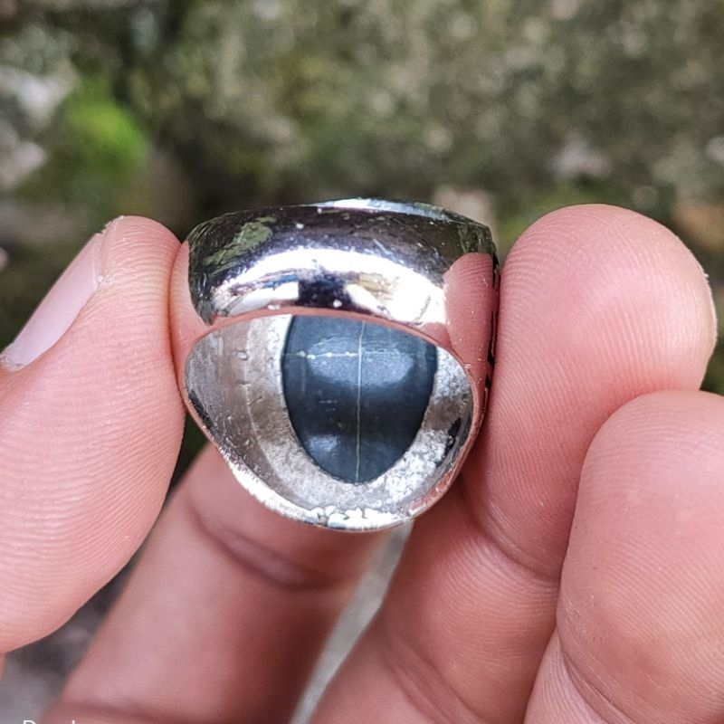 BATU AKIK TAPAK JALAK BADAR BESI NEMPEL MAGNET KODE 02460